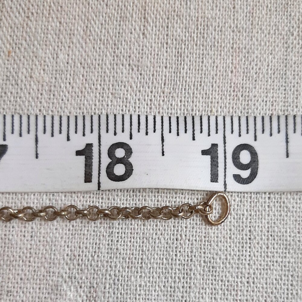 LOFT Faux Precious Gemstone Chunky Chain Statement 19" Necklace - Picture 9 of 10